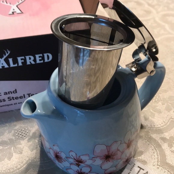 Alfred ceramic and stainless steel lovely teapot! - Picture 2 of 5